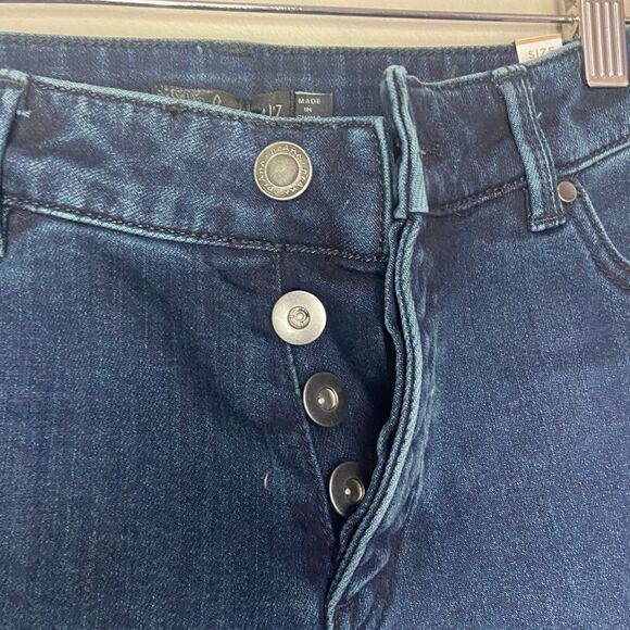 Prana NWT Deep Blue Buxton Stretch Denim Mid-Rise Jeans Size 4/27 - Picture 3 of 7